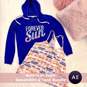 American Eagle Sweatshirt & Tank Bundle